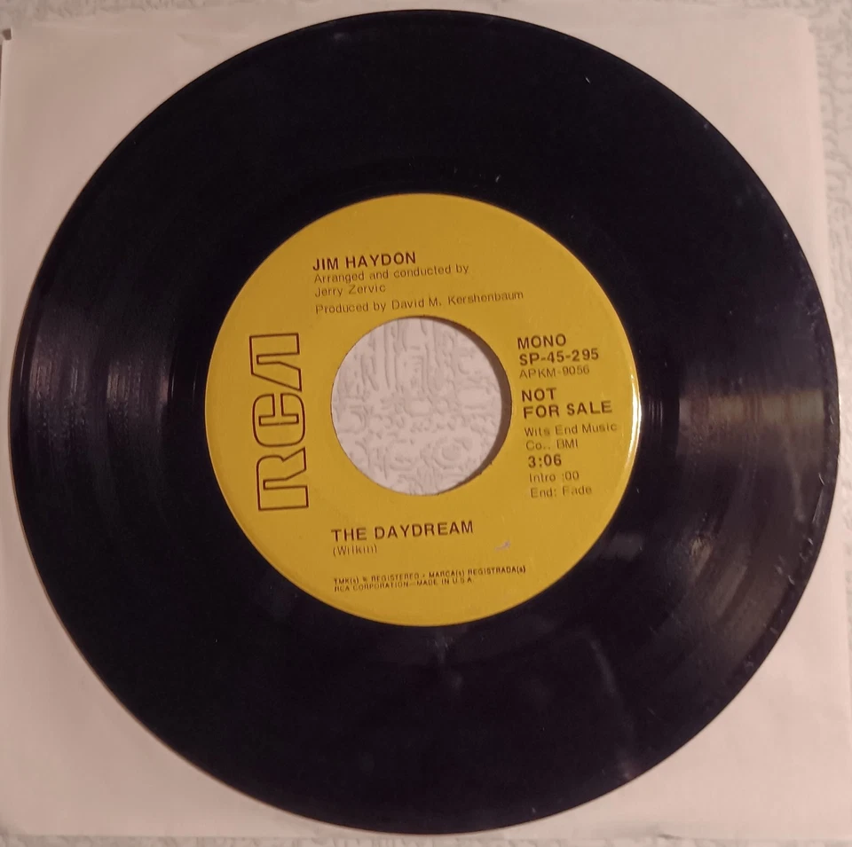 JIM HAYDON - The Daydream (stereo & mono), 45, Promo, VG+, 1971, RCA - Image 1 of 1