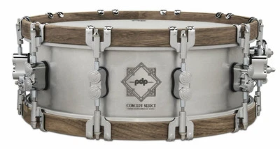 PDP 5x14 Concept Select Snare Drum w/ 3mm Aluminum/Walnut Wood Hoops - Image 1 of 4