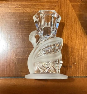 Party Lite Kerzenhalter mattiert Kristall Schwan - Bild 1 von 9