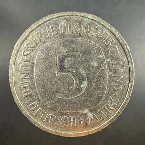 1994 F Germany 5 Deutsche Mark Coin – Bundesrepublik Deutschland - Picture 1 of 4