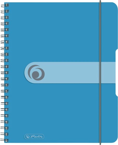 herlitz Spiralblock to go A5 80 Blatt Motiv tr. blau Sonderlineatur kariert - Bild 1 von 1