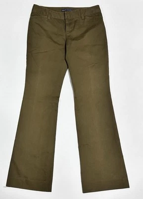 Pantalones de Colección Ralph by Ralph Lauren Bootcut Verde Ejército Algodón Talla 9 *Defectuosos Foto 1 de 4