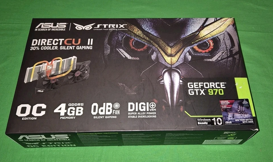 ASUS NVIDIA GeForce GTX 970 4GB GDDR5 Graphics Card (‎STRIX-GTX970-DC2OC-4GD5) - Image 1 of 4