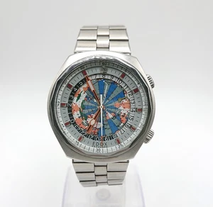 EDOX GEOSCOPE42 World Time Watch 200170 Automatic Men's Watch - Picture 1 of 12