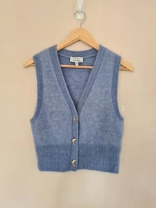 & OTHER STORIES Cornflower Blue Wool & Mohair Blend Cardigan Size XS - Picture 1 of 7