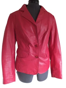 Lederblazer - Lederjacke Alba Moda- Damen - Echtleder -Pink - Bild 1 von 5