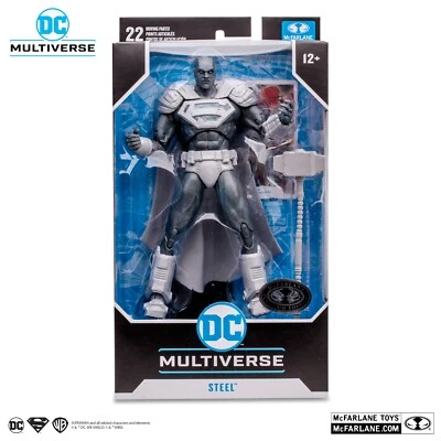 McFarlane Toys DC Multiverse Steel Reign of the Supermen Platinum Figure