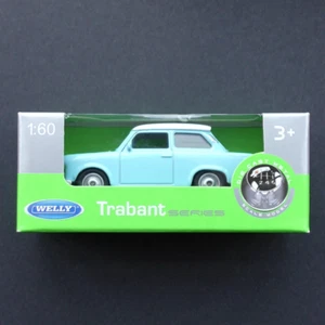 Welly FX Models Trabant Series Trabant 601 1:60-1:64 Blue/White Sealed MIB - Picture 1 of 2