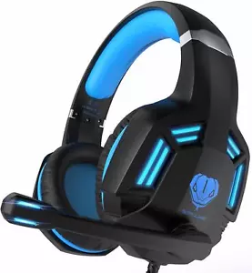 Gaming Headset For PS4, PC, Xbox One, PS5, For Nintendo Switch, Wired Over Ear - Picture 1 of 8
