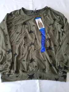 Buffalo By David Bitton Ladies Round Neck Ultra soft Star Print Sweater L - Picture 1 of 8