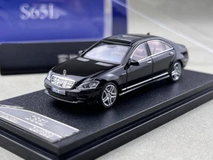 AL SW 1:64 Black S65L Mk5 W221 Sedan Sports Model Diecast Collect Car - Picture 1 of 9