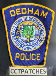 DEDHAM, MASSACHUSETTS POLICE SHOULDER PATCH MA - Picture 1 of 2