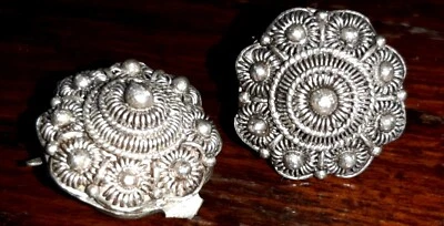 Orecchini, Argento , Etruschi ,AR 950 Vintage - Immagine 1 di 4