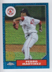 2022 TOPPS CHROME PEDRO MARTINEZ /150 SILVER PACK S2 BLUE PARALLEL T87C2-61 Sox - Picture 1 of 1