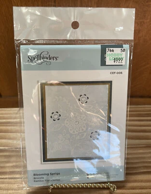 Spellbinders Blooming Sprigs Embossing Folder CEF-006.   Cut and Emboss Folder - Image 1 of 3
