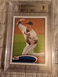 2012 Topps Pro Debut Matt Harvey SP Photo Variation #178B Graded BGS 9 Rookie - Picture 1 of 2