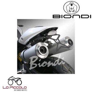 Nummernschildhalter BIONDI Motorrad Verstellbar Inox Ducati Monster 696 2012 - Picture 1 of 1
