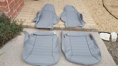 PORSCHE 911 912 944 924 SEAT KIT 75- NEW UPHOLSTERY KIT GREY VINYL SPECIAL DEAL! - Image 1 of 3