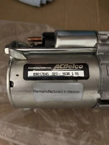 89017845, 323-1638 GM ACDelco Starter Motor - Picture 1 of 4