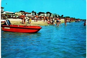 mr 54 -1980 LIDO DI FERMO (Ascoli Piceno) La spiaggia - VG -Ed. Trimboli Pescara - Imagen 1 de 1