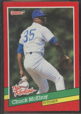 1991 Donruss The Rookies #49 Chuck McElroy Chicago Cubs - Image 1 of 2
