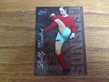 Futera football card Manchester United Legends Bobby Charlton limited edn silver