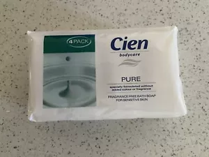 CIEN bodycare pure bath soap bars fragrance free for Sensitive Skin 4X125g - Picture 1 of 2