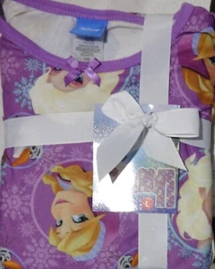 Frozen Characters Purple 2 Piece Sleep Set Size Large New - Picture 1 of 1