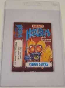 1986 HOLOGREMS Barratt CANDY STICK EMPTY PACK Hologram Sticker Card Box ALIEN C - Picture 1 of 3