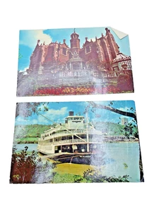 Vaporizador de tarjetas postales de colección Walt Disney World Delta Queen y mansión embrujada - Imagen 1 de 4