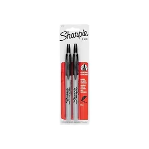 Lot 10 Sharpie Marker Rectactable Fine Point Black 2/pack (32724) - Picture 1 of 5