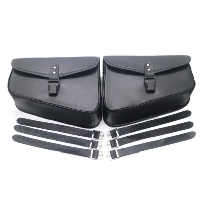  Motorcycle Saddlebags PU Leather Pouch Bag For Harley Sportster XL 883 1200 - Imagem 1 de 4