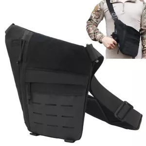 Tactical Shoulder Gun Bag Chest Pack Case for Concealed Carry Handgun with Sling - Picture 1 of 17