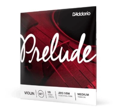 D'Addario J810 1/8M Prelude Violin String Set 1/8 Scale, Medium Tension - Image 1 of 4