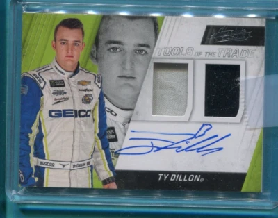 TY DILLON GEICO 2017 ABSOLUTE RACING TOOLS OF THE TRADE RELICS AND AUTOGRAPH - Image 1 of 2