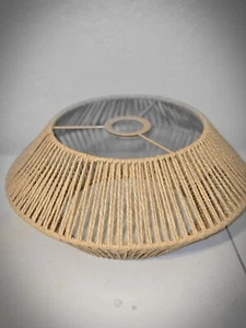 Lampenschirm Boho Leuchte Lampenschirm geflochten bündig - Bild 1 von 7