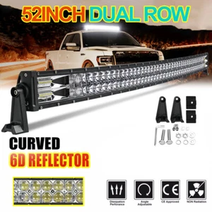 52" 1200W LED Reflektor roboczy Auto Offroad SUV Lightbar Belka świetlna 12V DE - Zdjęcie 1 z 16