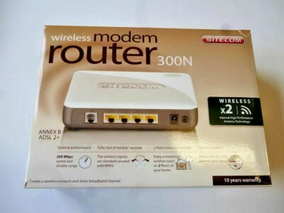 Wireless Modem Router 300N X2 4-Port Switch - Bild 1 von 4