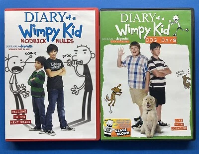 Diary of a Wimpy Kid Rodrick Rules 2 & Dog Days 3 DVD - Very Good !! 💿💿💿 - Image 1 of 4