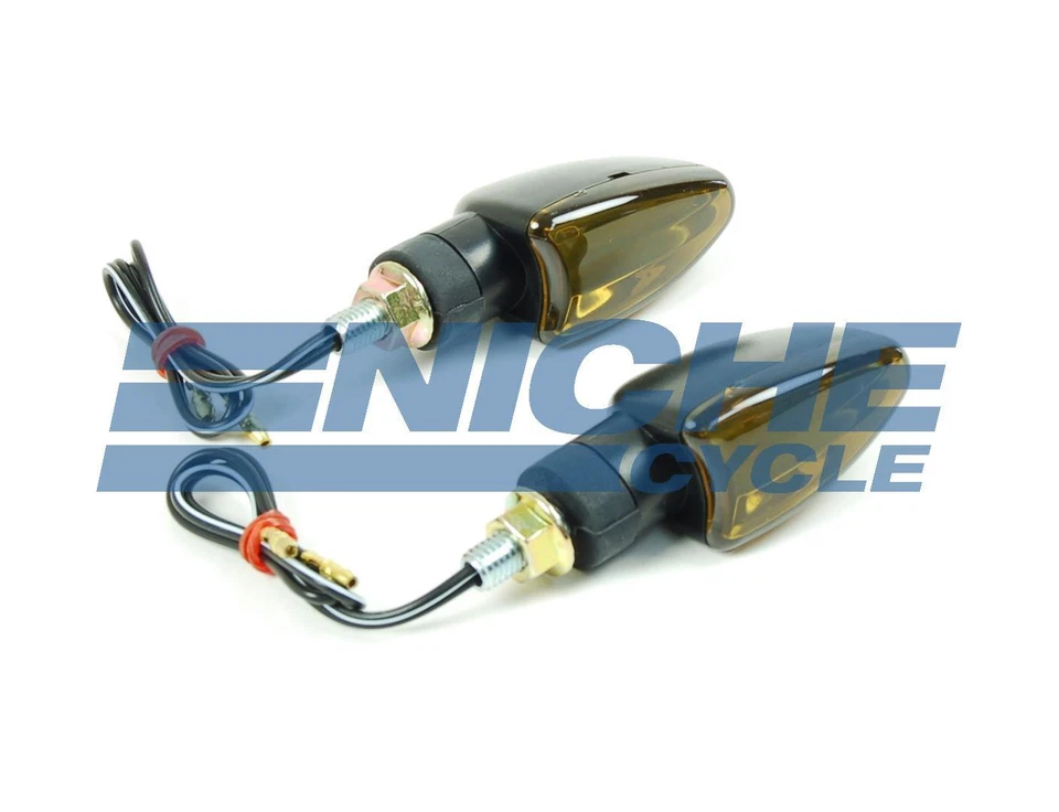 Señales de giro Arrow Deco para motocicleta 12 voltios negro humo Foto 1 de 1