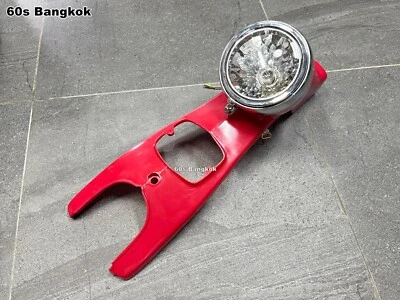 Faro delantero rojo honda supercub cub 50 c100 ca100 c102 ca102 c105 c105t Foto 1 de 4