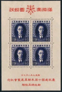 CHINA - MANCHUKUO 1942, INTERNATIONAL STAMP EXHIB. MINI SHEET, FORGERY. #A122 - Picture 1 of 2
