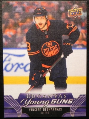 2023-24 23/24 Upper Deck Young Guns Canvas C95 Vincent Desharnais Oilers - Image 1 of 2