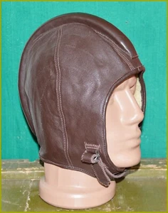 Bulgarian Army Parachutist Paratrooper & Motorcycle leather Bonnet aviation Cap - Picture 1 of 5