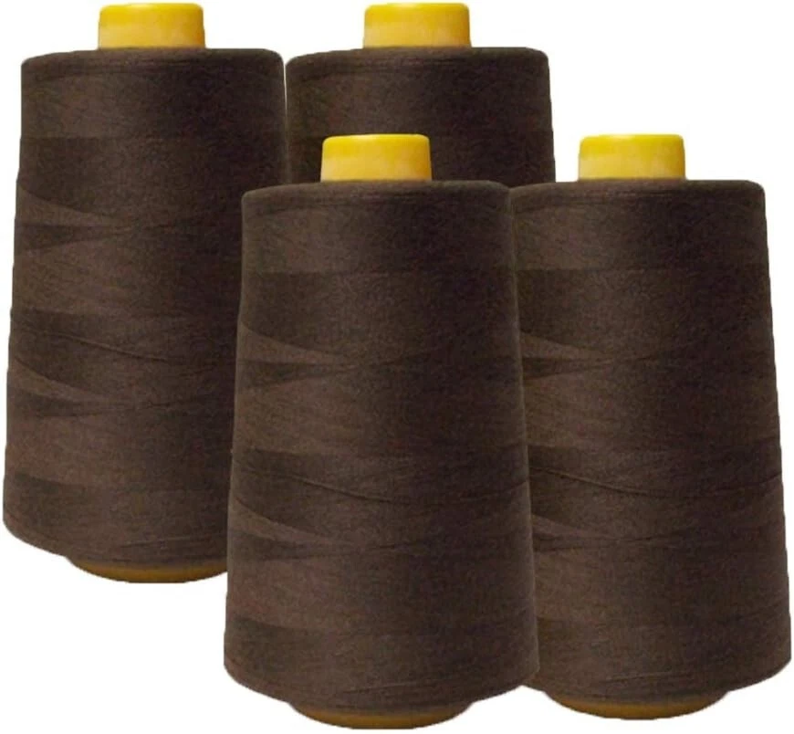 Paquete de 4 carretes de hilo de coser para todo uso de 3000 (12.000 en total) para patio Foto 1 de 1