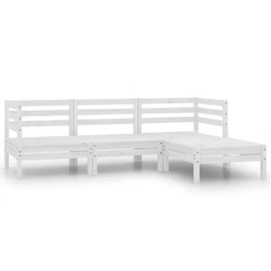 Tidyard 4 Piece Garden Set Wooden Sofa Seating Chairs Set Patio Sofa C9A0 - Picture 1 of 12