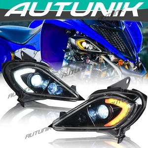 2PCS LED Headlights Set Head Lamps for 2006-2025 YAMAHA YFZ 450 RAPTOR 700 700R - Picture 1 of 11