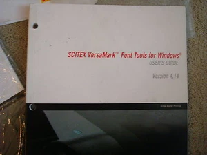 SCITEX Kodak Versamark Font Tools for Windows User Guide 6240 3000 # 0113982 - Picture 1 of 5