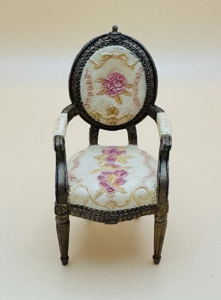 Reutter Miniatures Louis XV Chair 1999 Dollhouse Furniture 1:12 Scale Item 24003 - Image 1 of 3