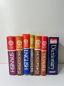 Bundle of 7 Pocket Sized Collins Gem Dictionaries and Thesauruses - See Pictures - Bild 1 von 9